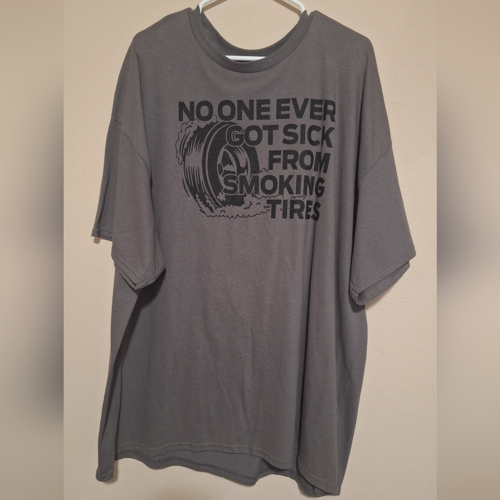 Gray Mens 2xl Summit Racing Tee Smoking Tires